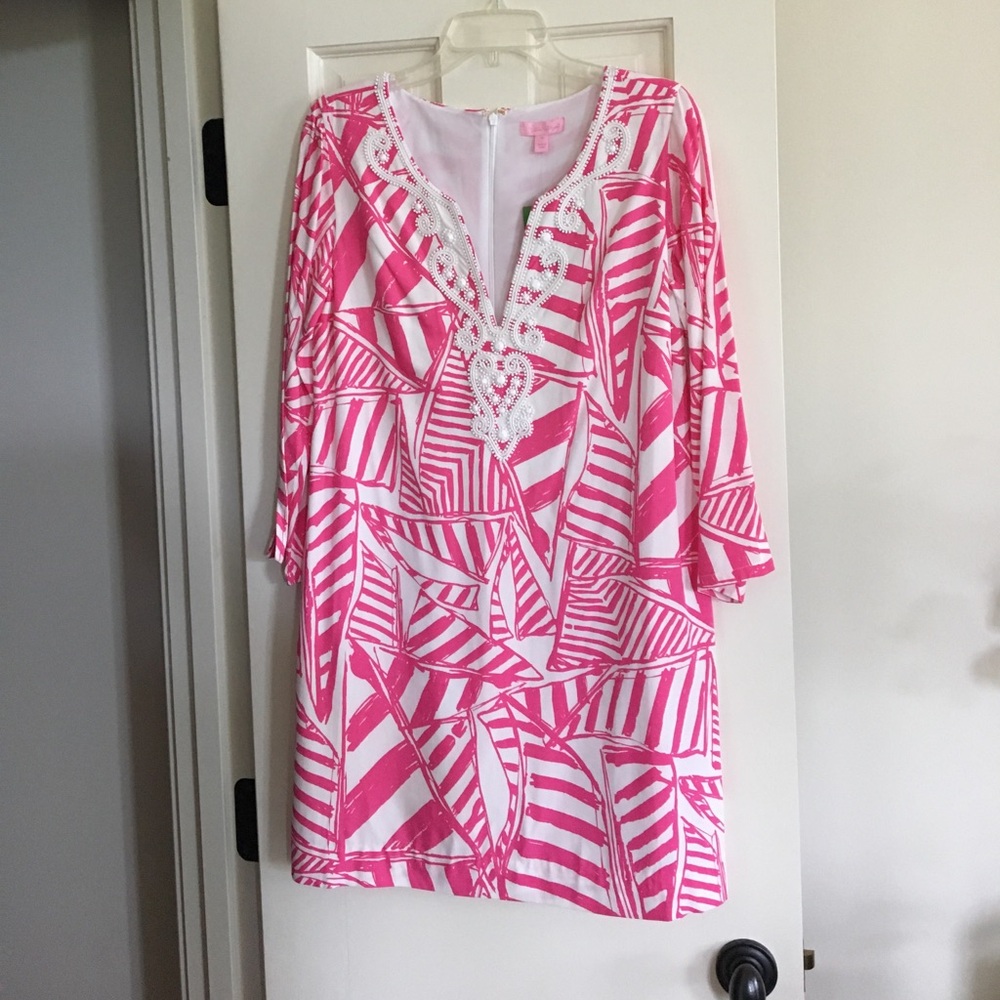 NWT Lilly Pulitzer Julianna Tunic Dress - Yacht Sea. Size Medium